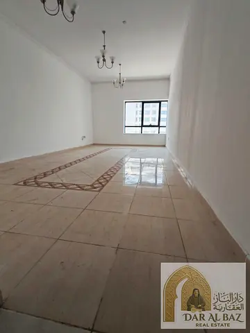 Two bedrooms and a living room in Sharjah, Al Taawun area. Free gym and free swimming pool. Free air conditioning. Price: 53,000 AED | 4 or 6 installm