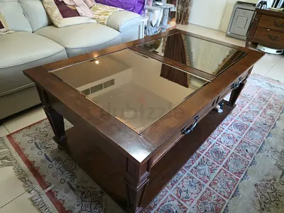 Tv cabinet and center table with two side tables
