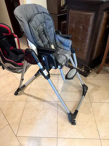 Phil & Teds / Graco style baby high chair frame with infant car seat adapter (used)
