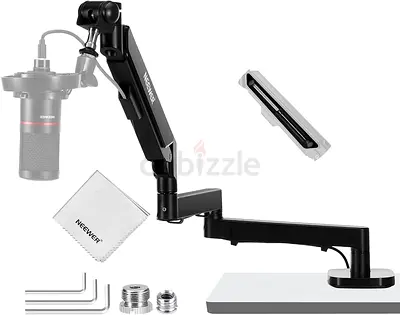 NEEWER MS002 Low Profile Desk Mic Boom Arm Stand with 360° Swivel Adjustable