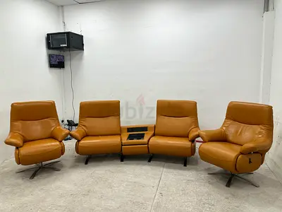 High quality pure leather Germany 🇩🇪 made electric recliner Sofa set