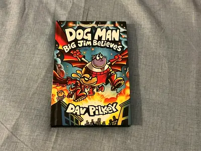 Dog Man: Big Jim Believes by Dav Pilkey - Hardcover/Used and Dog who saved the world