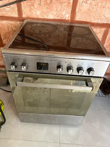 Used freestanding electric oven with glass hob - needs cleaning