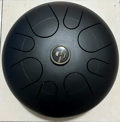 Sonic Energy Black Steel Tongue Drum in A-Minor