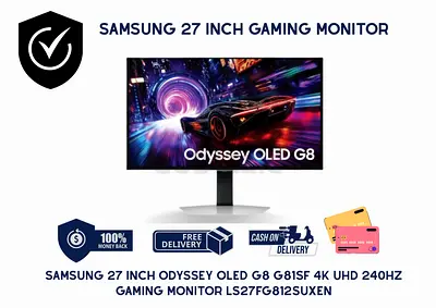 Samsung 27″ Odyssey OLED G8 4K UHD 240Hz Gaming Monitor LS27FG812SUXEN | Warranty & Free Delivery