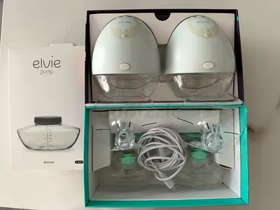 Elvie Double Electric Breast Pump (Breastfeeding Pump) - Good Condition