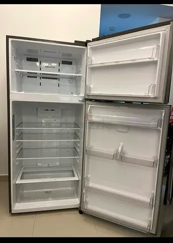 LG Top Freezer Refrigerator - Stainless Steel, Good Condition