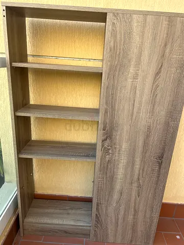 Wooden Cube Shelf Unit / Bookcase in Light Oak - Good Condition