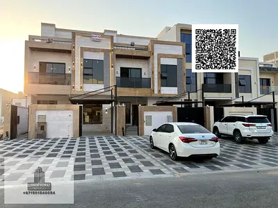 Villa for sale in Al Helio, Ajman: 7 master bedrooms, majlis, living room, and maid's room. Freehol