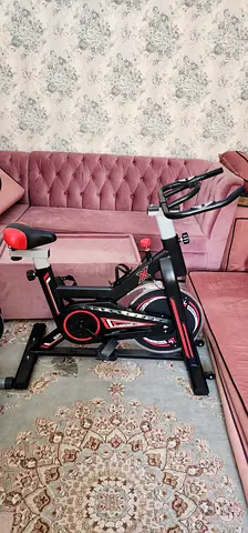 Used Indoor Exercise Spin Bike - Sturdy Home Cycling Trainer