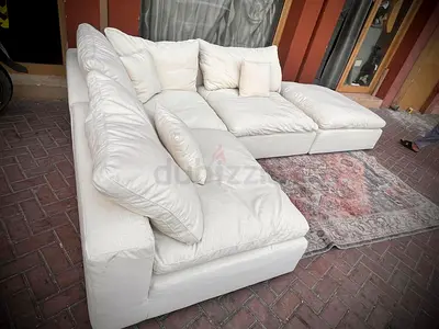 luscious feather filled Modular Sofa with footstool