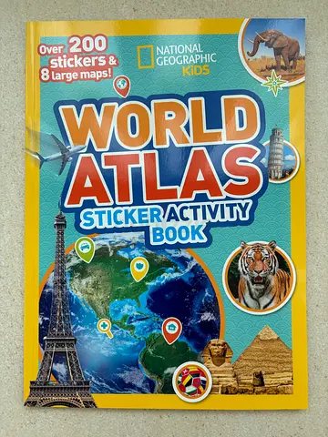National Geographic Kids World Atlas Sticker Activity Book BRAND NEW