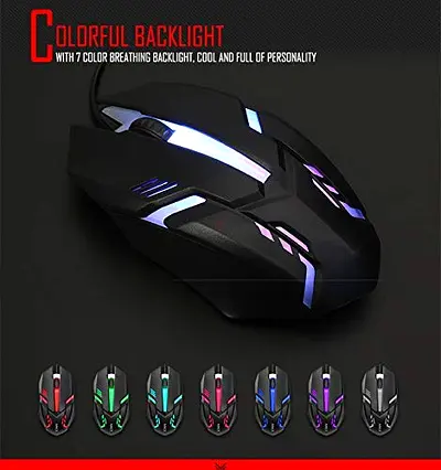 RGB Backlit Wireless Gaming Mouse with Ergonomic Design