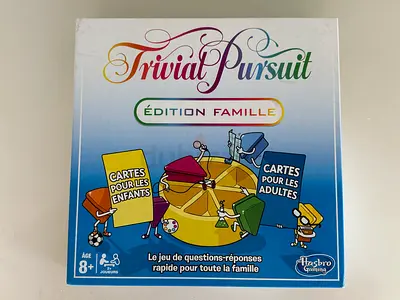 French Trivial Pursuit Édition Famille (Family Edition) - Board Game