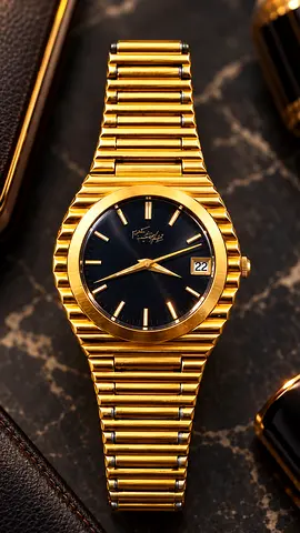 Vintage Gold Sheikh Rashid Signature Watch | Rare UAE Collectible
