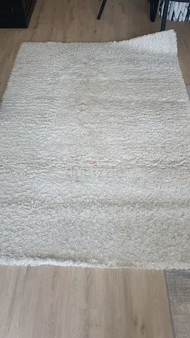 MUST GO TODAY! White Shaggy Rug - Soft, Neutral 160x240cm