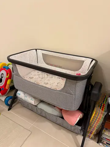 Giggles zeus auto swing bassinet