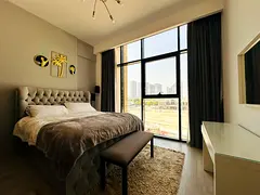 🏡 1BHK Furnished Apartment |Burj Khalifa+Lagoon view | Chiller Free | Azizi Riviera