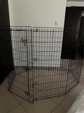 Foldable Metal Pet Playpen / Exercise Pen - Good Condition
