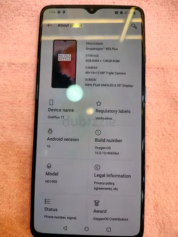 OnePlus 7T Pro 8GB RAM 256GB - Good Condition