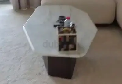 Heavy Marble-Top Coffee Table – Modern Design