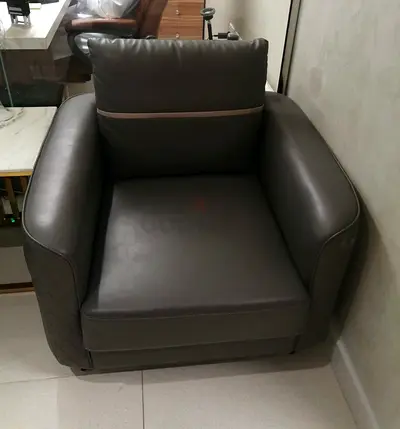 Dining chairs & leather sofa set
