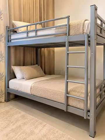 Metal Bunk Bed (Single) in Good Condition, only bed frame