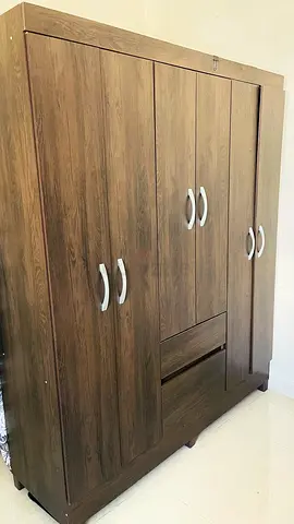 6-Door Wooden Wardrobe with Drawers(Small) - Good Condition