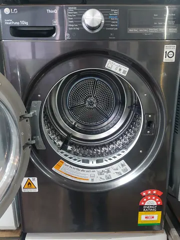 LG DVH10-10B 10kg Series 10 Heat Pump Dryer (Black Steel)