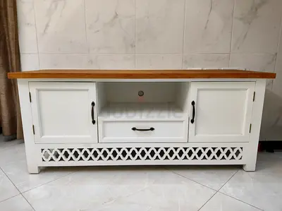 White Wooden TV Stand