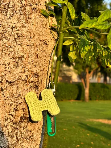 Crochet Letter Keychain