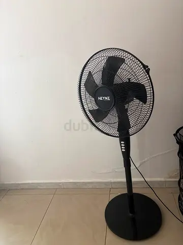 Used KENZ Pedestal Standing Fan - Black, Working Condition