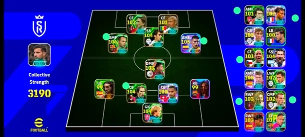 eFootball / Mobile FIFA Ultimate Team account with high-rated squad (3190)