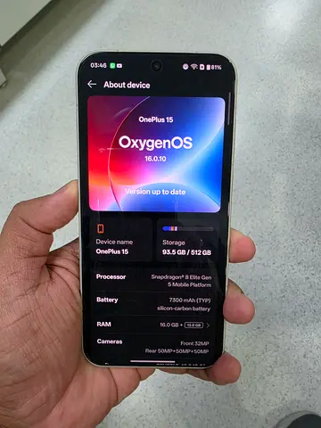 One plus 15 sandstorm 512gb
