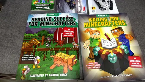 Reading Success for Minecrafters & Writing for Minecrafters - Set (Grades 1-3) all together 50 aed