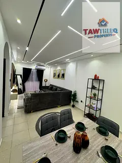 Two-bedroom apartment with a living room for monthly rent, Al-Rawda 3
