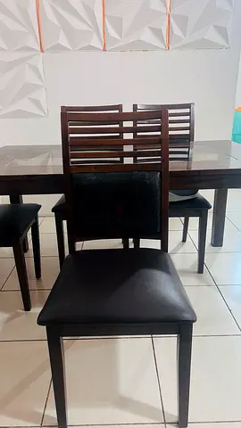 Used Dining Table with 3 Chairs , contact before 8/10/2026