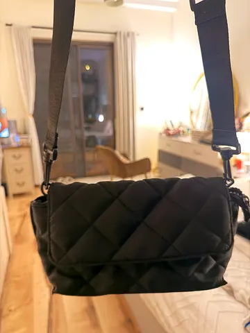 Black quilted crossbody shoulder bag from ONLY - never used