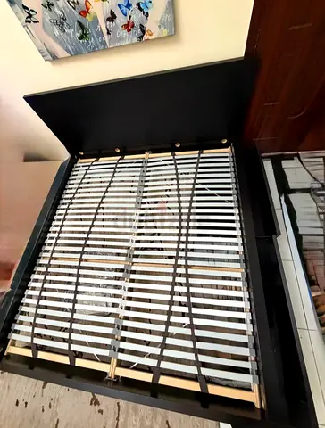 Ikea Queen size bed with mattress and storage drawers