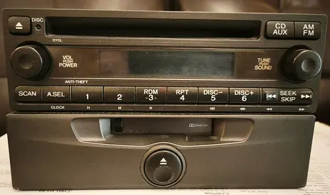 Used CD AM FM Stereo Head Unit with Cassette Drawer - HONDA CIVIC - MODEL 2008