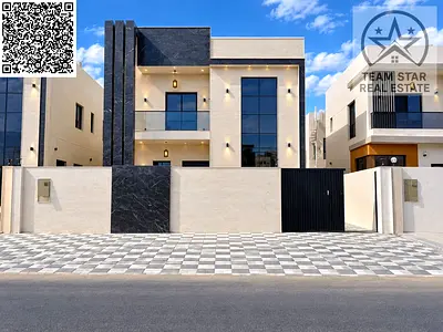 Luxury villa for rent in Al Helio 2, Ajman – 4 master bedrooms and a spacious yard.