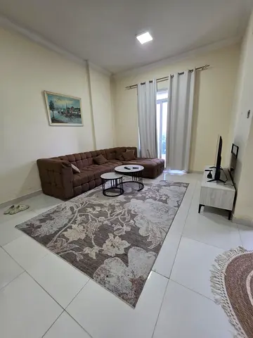 Furnished Two-bedroom apartment with a living room for monthly rent ✨ Ajman – Al Muwaihat 2 | Bills and internet included| tidy furnishings.