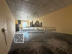 Warehouse for rent in Al Jurf Industrial 1 with a mezzanine in Ajman, area 3035 sq ft, high electric