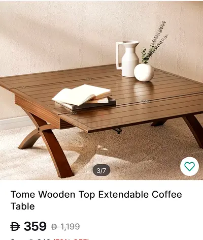 Solid wood rectangular dining table with pedestal X-base (extends)
