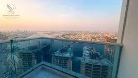 Two-bedroom apartment with a living room and balcony, excellent size, sea view, for annual rent in A