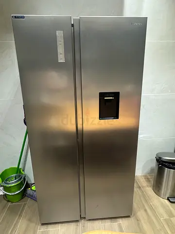 Hisense Inverter Side-by-Side Refrigerator with Water Dispenser – Stainless Steel
