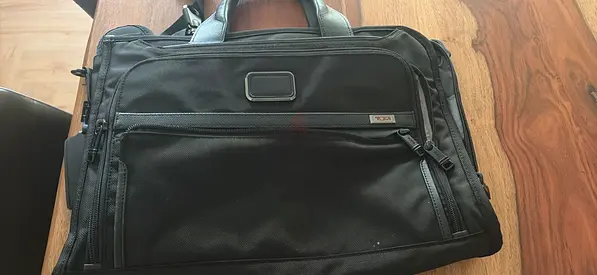 Tumi black nylon briefcase / laptop bag – good condition and not used
