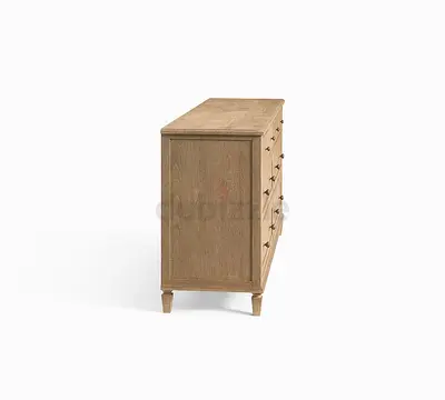 Pottery Barn Solid wood 6-drawer dresser / chest in light oak finish