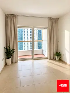 SPACIOUS 1BR | PRIVATE BALCONY | UNFURNISHED | ELITE RESIDENCE | DUBAI MARINA | 1MINT TO TRAM