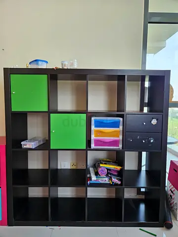 Ikea Kallax shelving unit + accessories